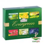 Чай Ahmad tea Evergreen Гранат и Малина набор 6 видов в пакетах 120 г зеленый (картон)