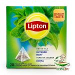 Чай LIPTON Intense Mint 20*1,6 г зеленый