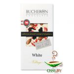 Шоколад Bucheron белый с миндалем, клюквой и клубникой 100 г (картон)