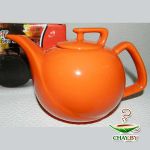 Чайник Olaff оранжевый 0,9 л (керамика)