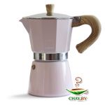 Гейзерная кофеварка Gnali&Zani VENEZIA на 6 чашек индукционная (розовая)