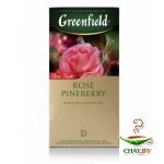 Чай GREENFIELD Rose Pineberry 25*1,5 г черный