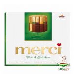 Шоколад Merci ассорти 4 вида шоколада с миндалем 250 г