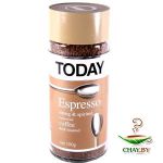 Кофе Today Espresso 95 г растворимый (стекло)